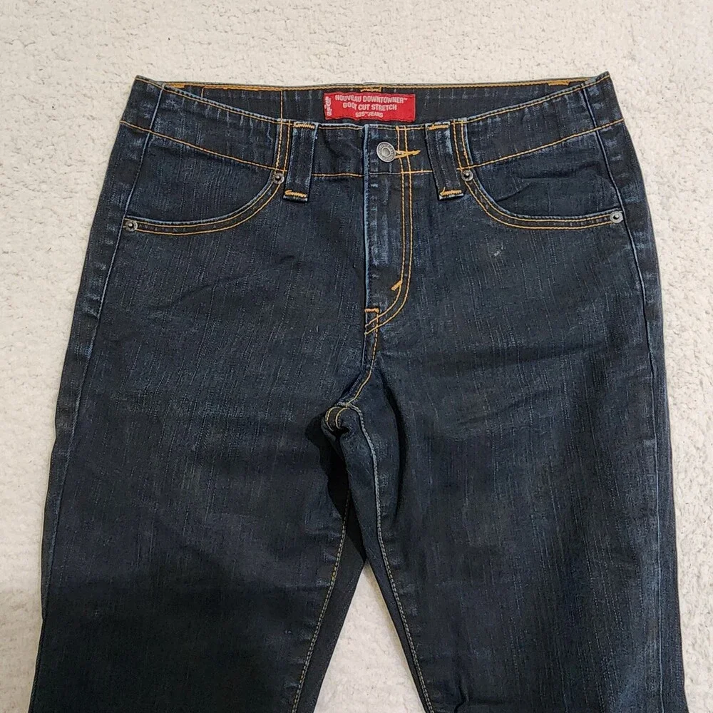 Levis 525 Noveau Downtowner Boot Cut Jeans 6 Mis Stretch Denim Hong Kong #1978